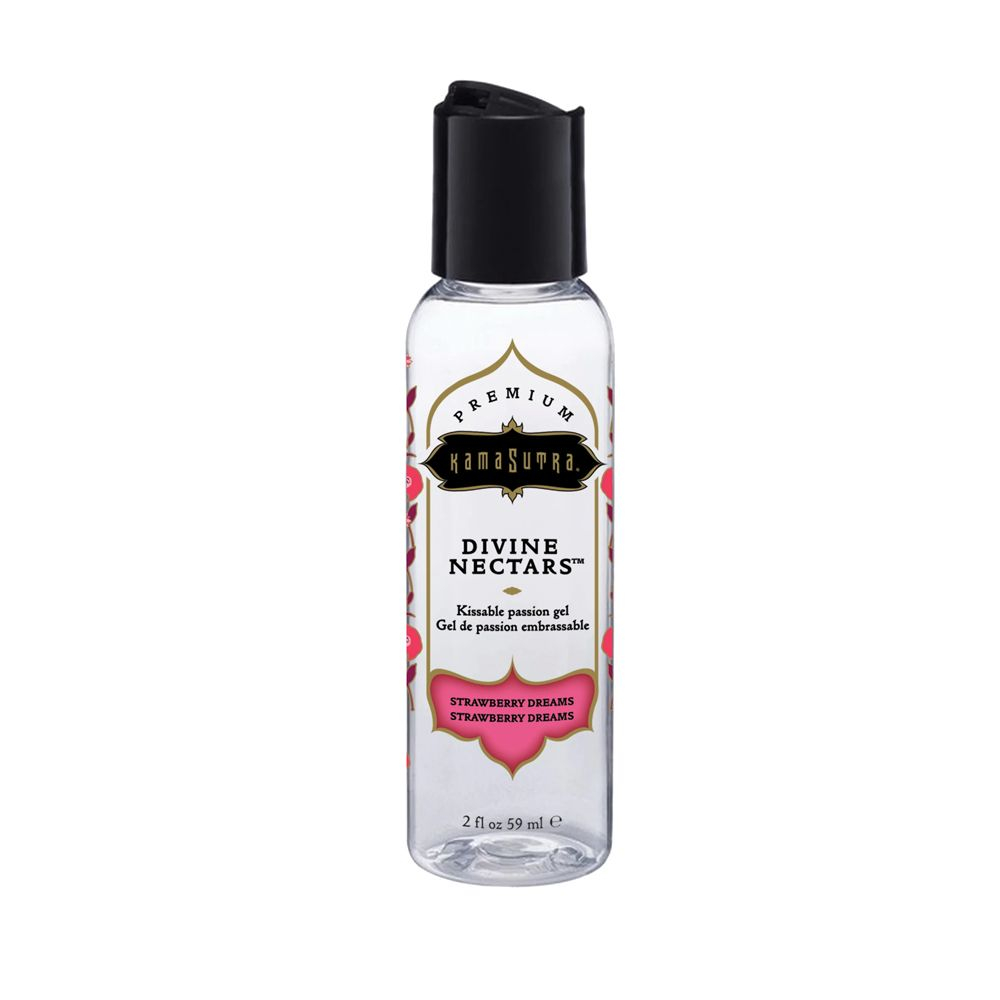 Aceite Corporal Kamasutra Divine Nectar - SUEÑOS DE FRESA 2oz