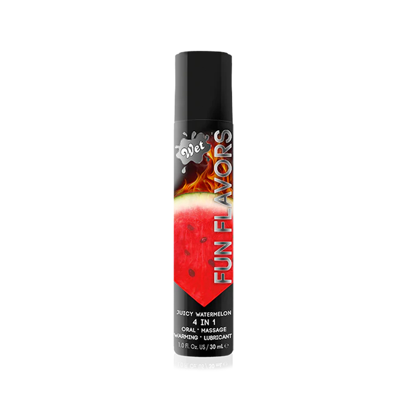 Lubricante Wet Fun Flavors 4 en 1 - Juicy Watermelon 1oz