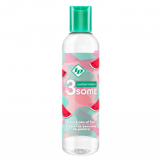 3Some 3-In-1 Lubricante - Watermelon - 4 Fl. Oz