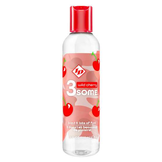 3Some 3-In-1 Lubricant - Wild Cherry - 4 Fl. Oz