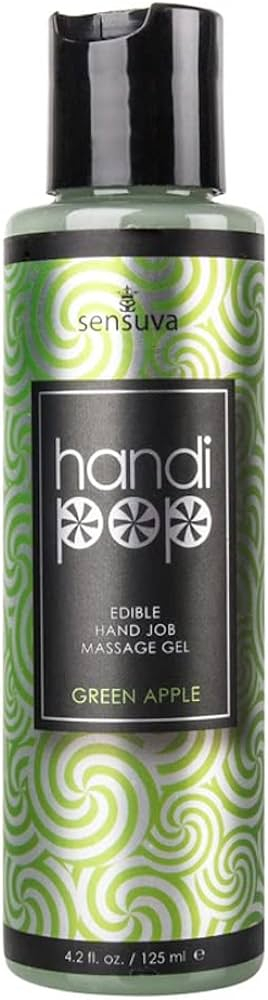 Handipop Hand Job Massage Gel - Green Apple 4.2 Oz.