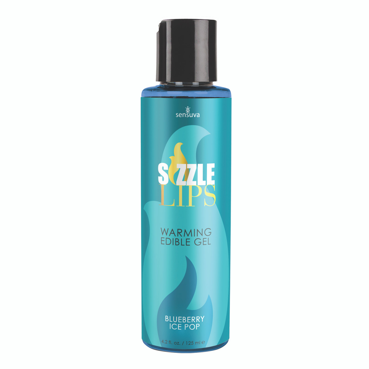 Sensuva Sizzle Lips Warming Edible Gel 4.2oz - Blueberry
