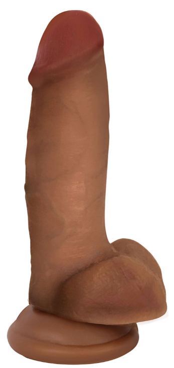 JOCK 7" DILDO WITH BALLS - LATTE
