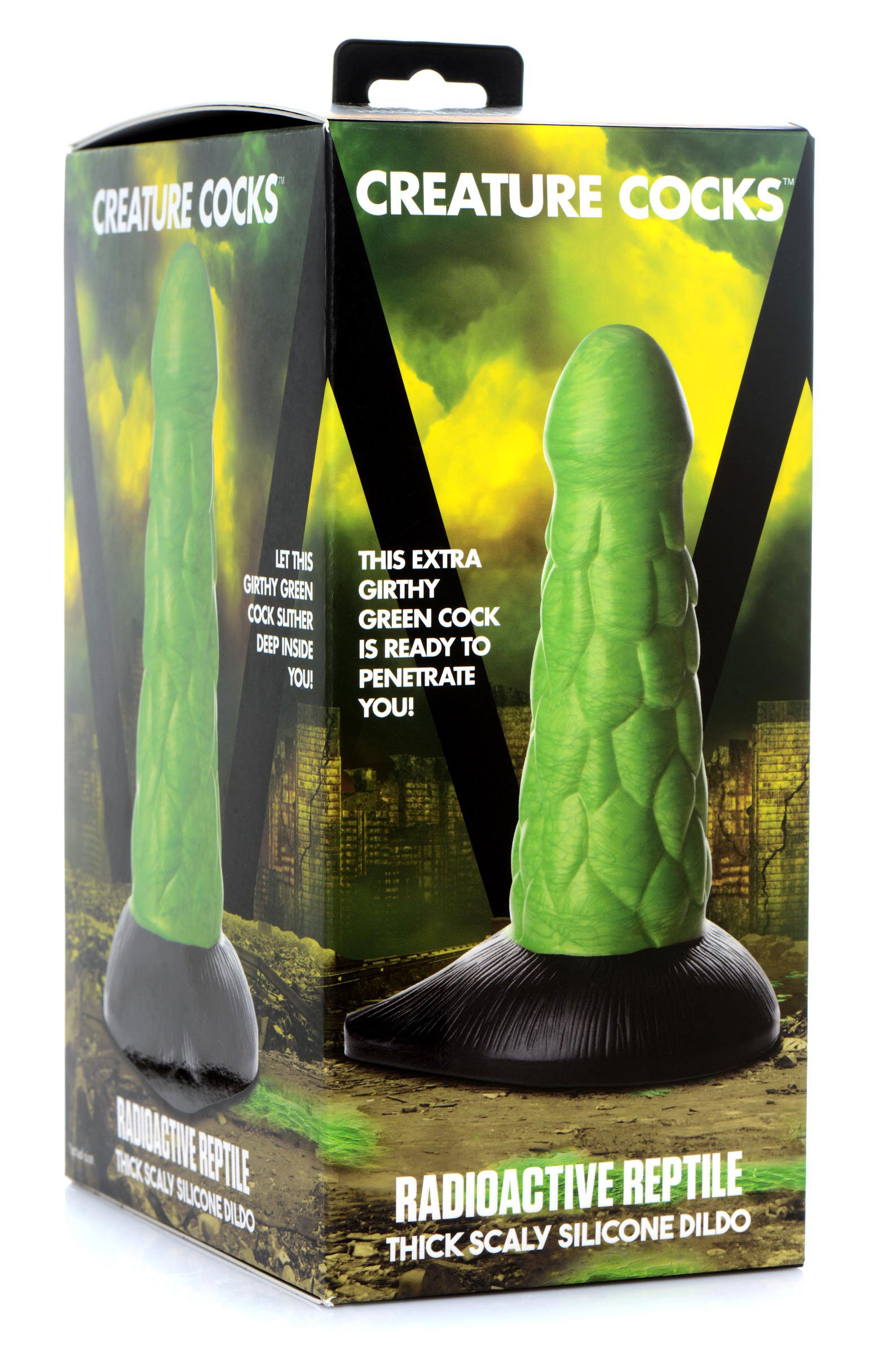 Creature Cocks - Radioactive Reptile Scaly Silicone Dildo