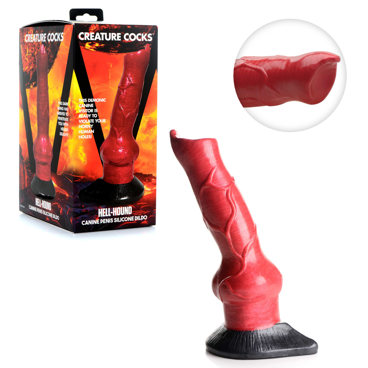 Creature Cocks - Hell-Hound Canine Penis Silicone Dildo