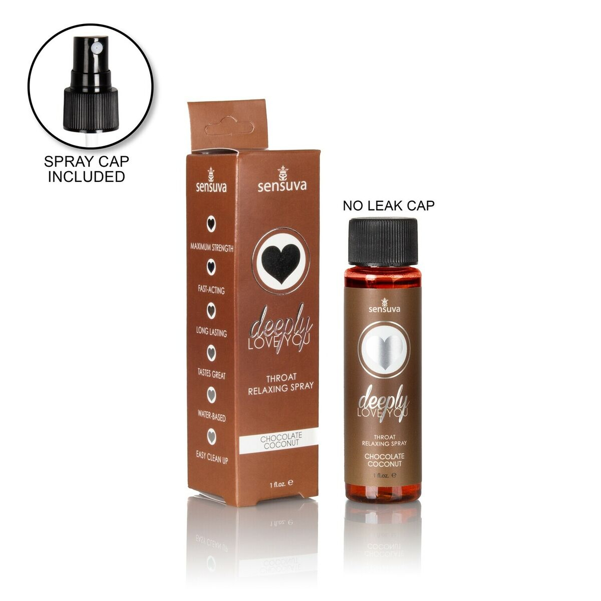 Sensuva - Deeply Love You Throat Relaxing Spray - Chocolate Coconut