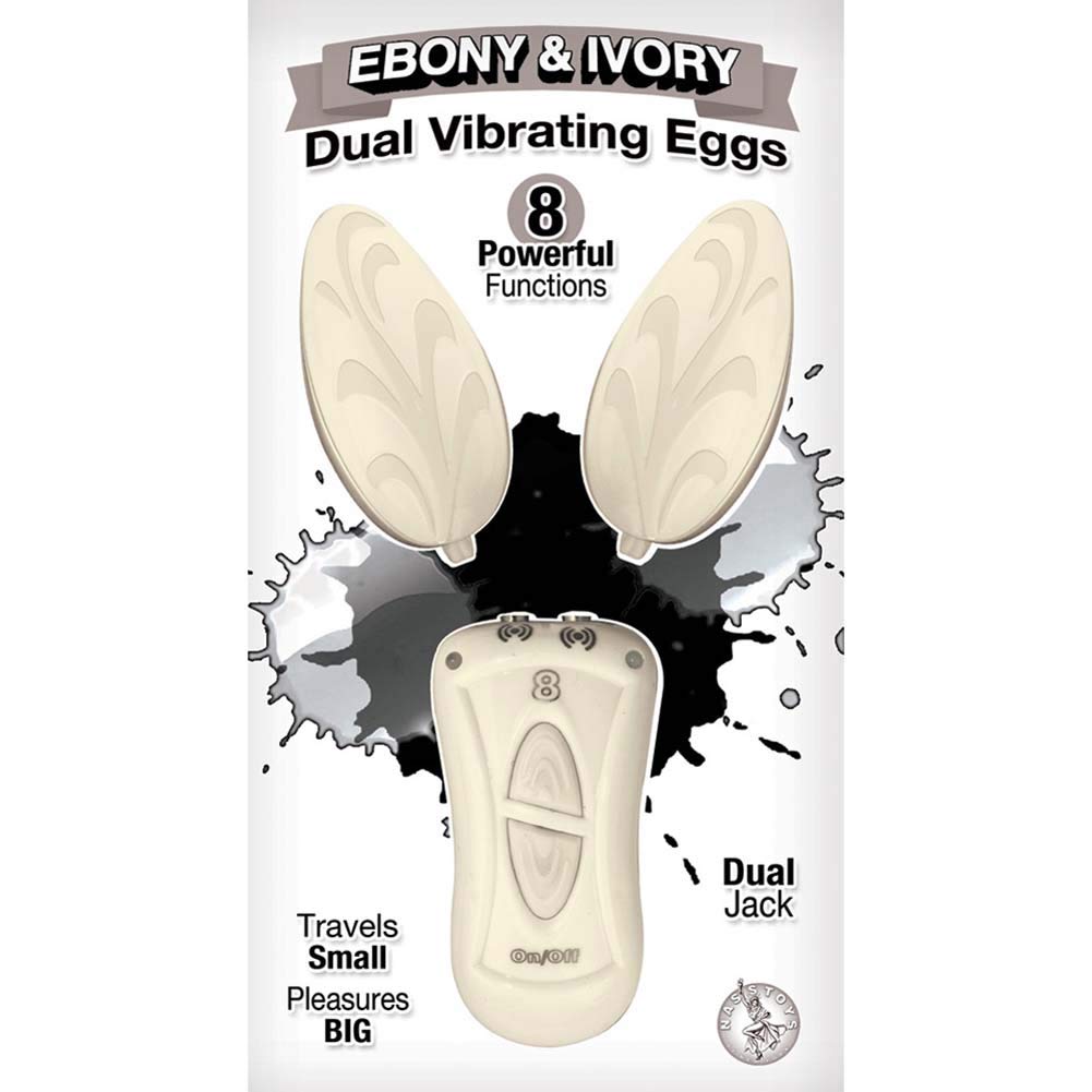 EBONY IVORY DUAL VIBRATING EGGS