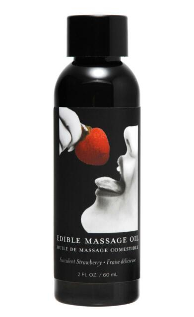 EDIBLE MASSAGE OIL STRAWBERRY 2OZ