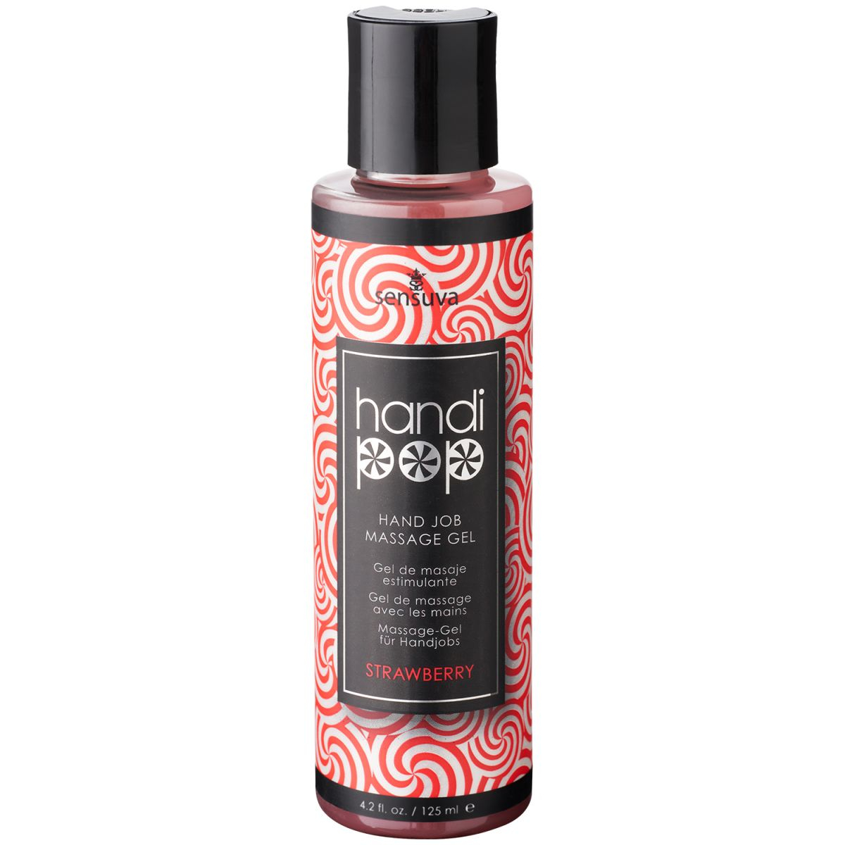 Handipop Hand Job Massage Gel - Strawberry 4.2 Oz.