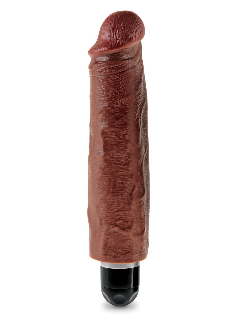 King Cock - 7" Vibrating Stiffy - Brown