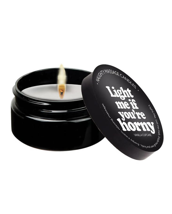 Kama Sutra Mini Massage Candle – 1.7 oz Light Me if You’re Horny