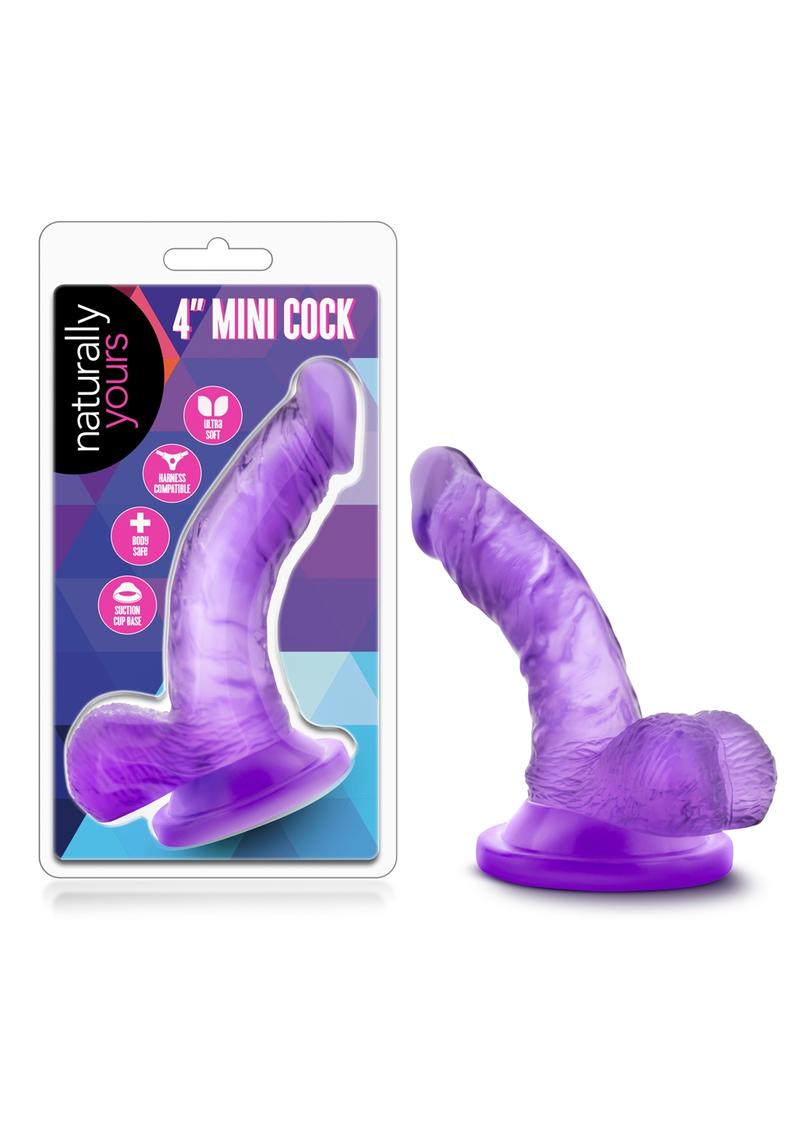NATURALLY YOURS - MINI COCK 4" - PURPLE