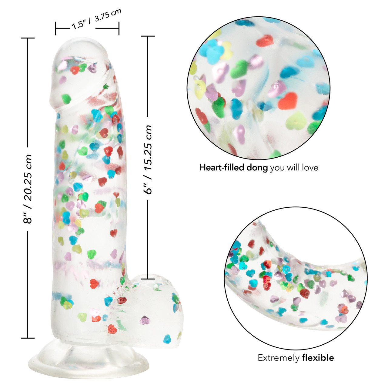 Naughty Bits - I Love Dick Heart-filled Dong