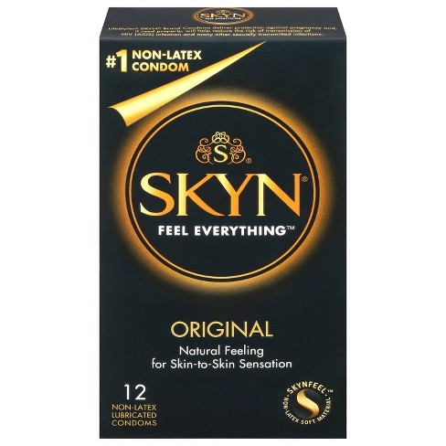 Preservativos Lubricados Sin Látex Originales SKYN - 12 Unidades