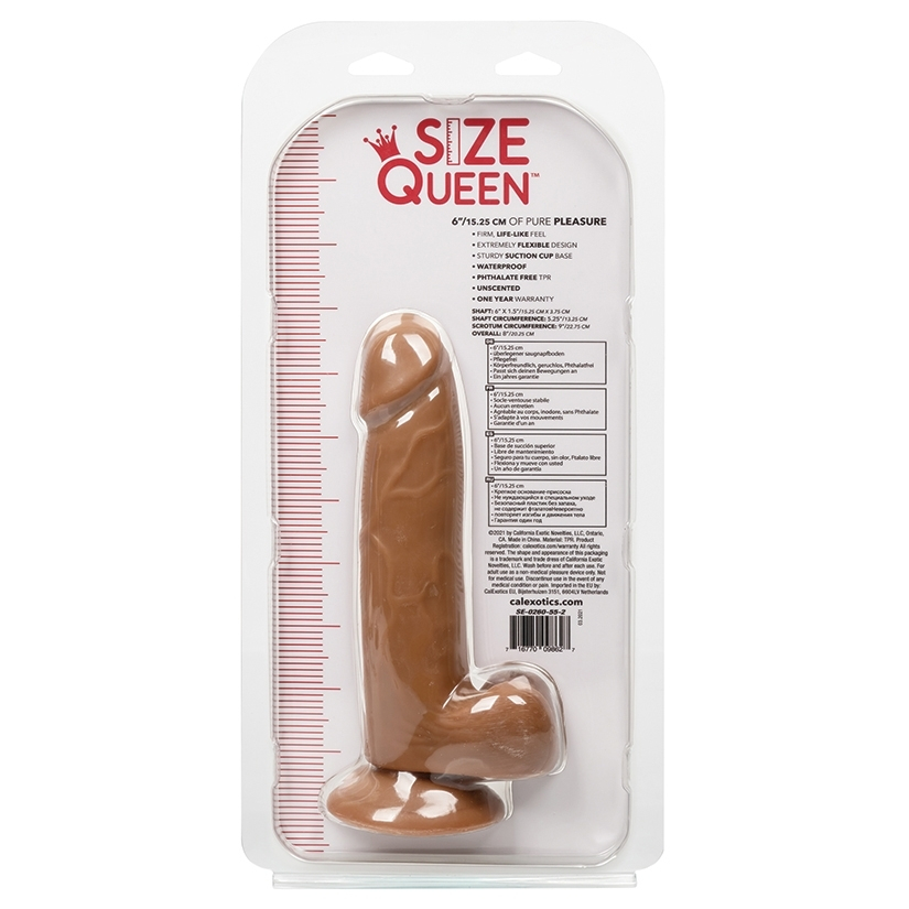 SIZE QUEEN-BROWN 6"