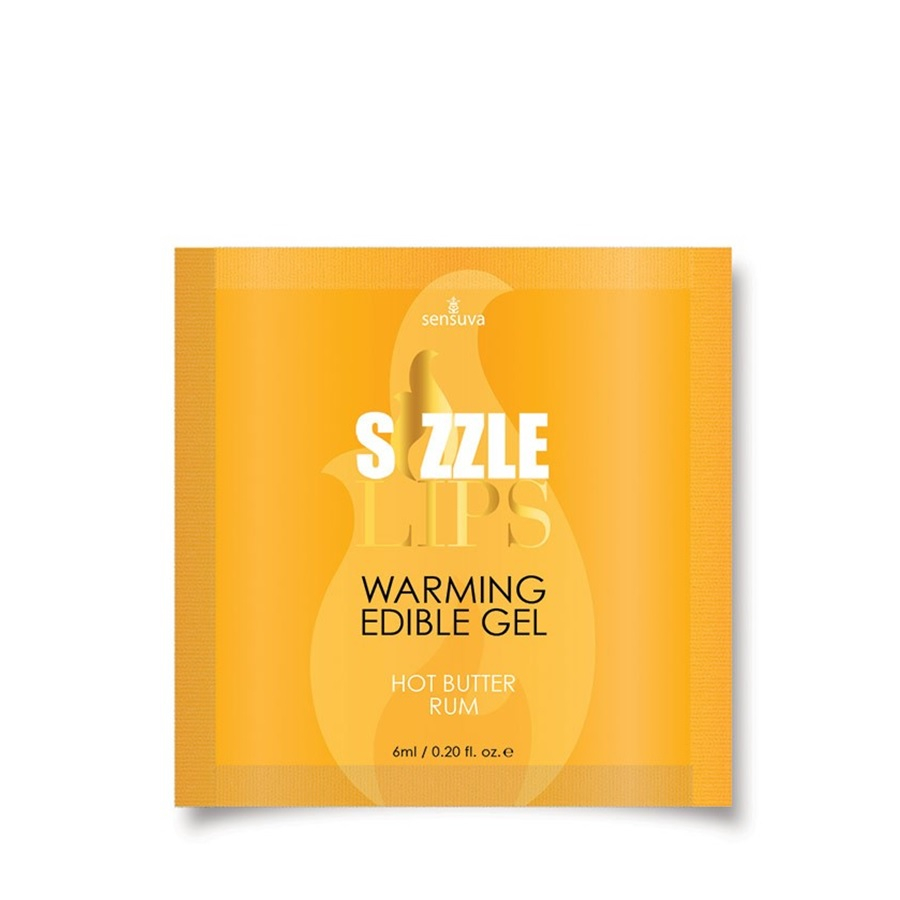 Sensuva - Sizzle Lips Edible Warming Gel - Hot Butter Rum 6ml.