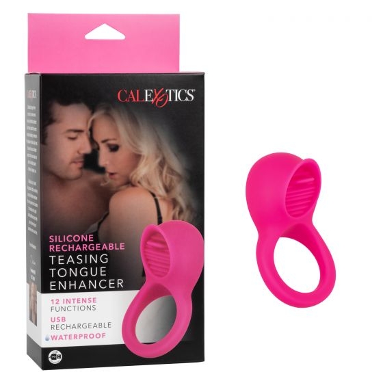 Silicone Rechargeable Teasing Tongue Enhancer - Calexotics