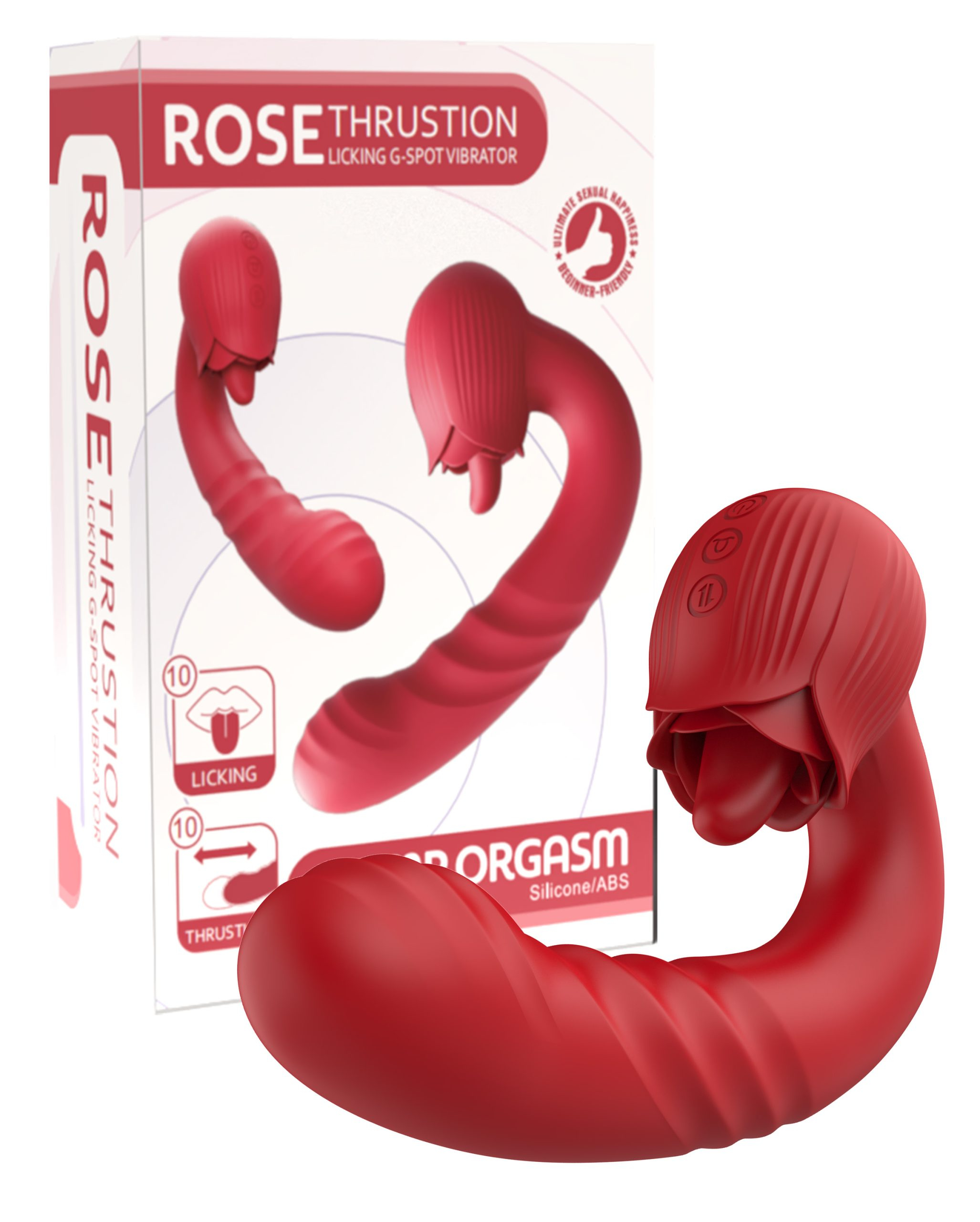 Rose Blooming Thrusting Licking G Spot Vibrator