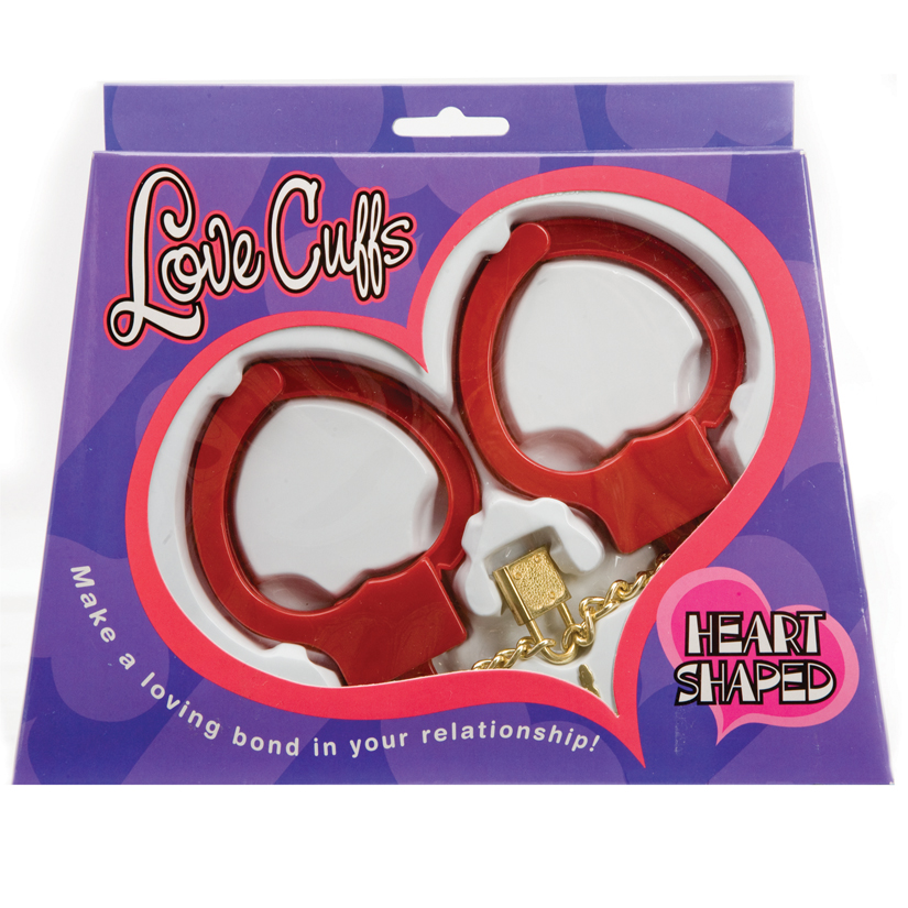 Love Cuffs - Heart Shaped - Red