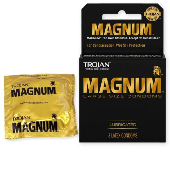 Trojan Magnum Large Size Condoms - 3 Pack