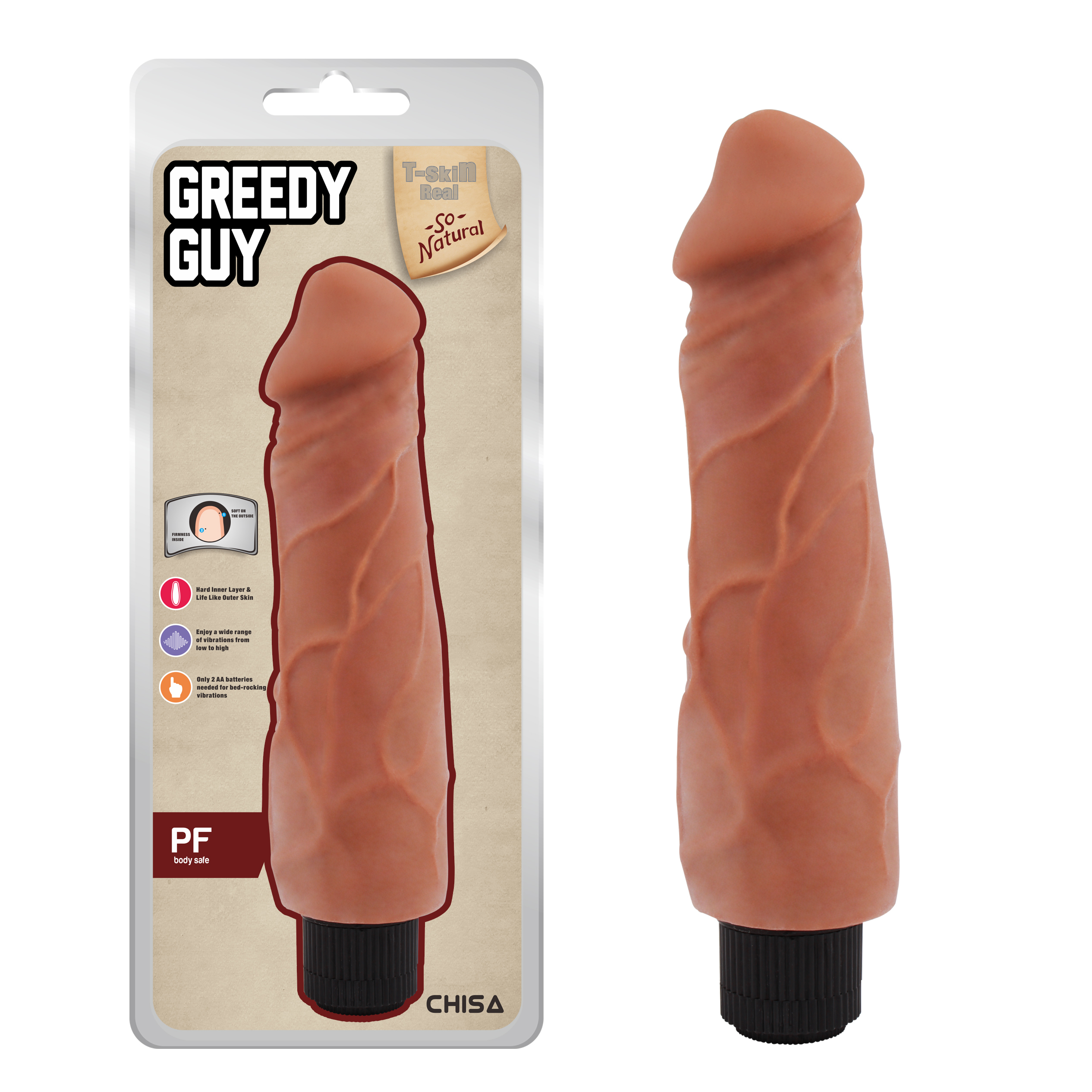 Vibrador T-Skin Greedy Guy - Latin
