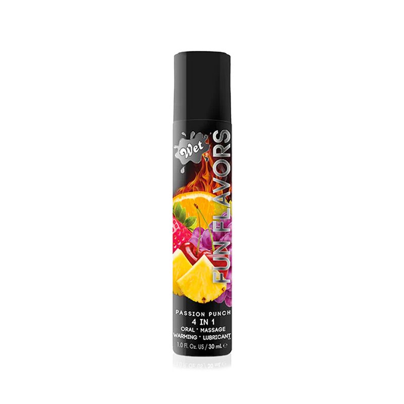 Lubricante Wet Fun Flavors 4 en 1 - Passion Punch 1 oz